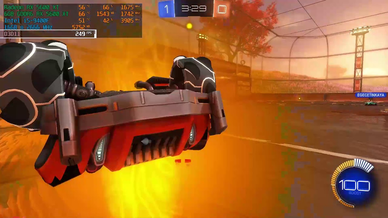 PC Gaming Raptor5 Intel - Rocket League Gameplay & FPS