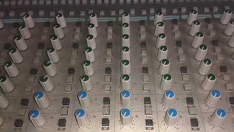 Auxiliary section on the Audient 8024 - send to effects and headphones