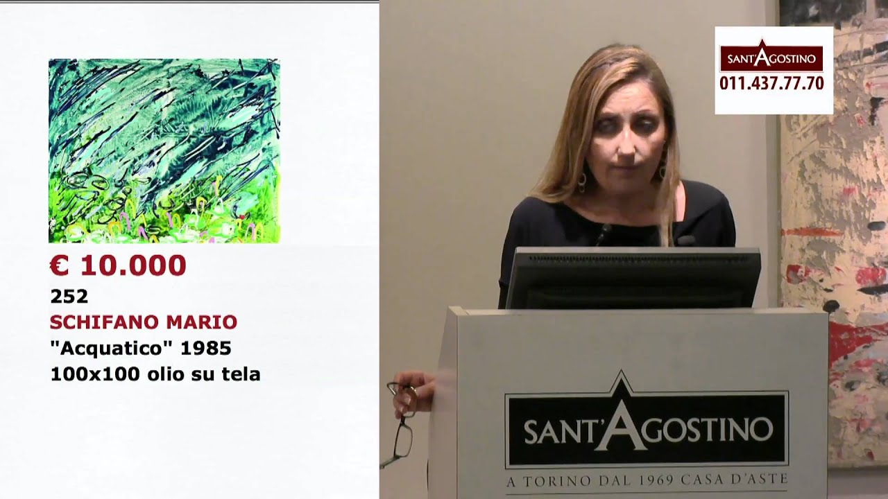 Asta 110 n°252 - Mario Schifano (+80%) investimenti postali