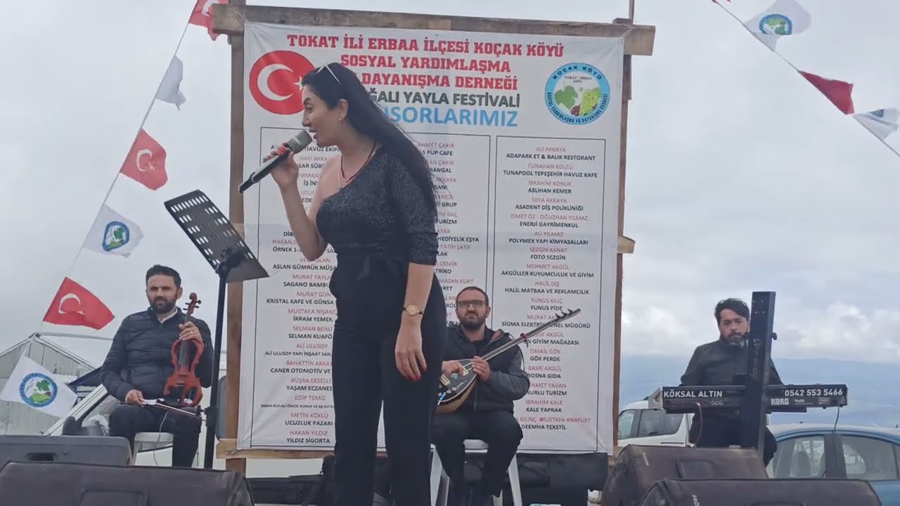 ERBAA KOÇAK KÖYÜ 10. BOĞALI YAYLA FESTİVALİ  YELİZ KURT KONSERİ  28  07 ağustos 2022