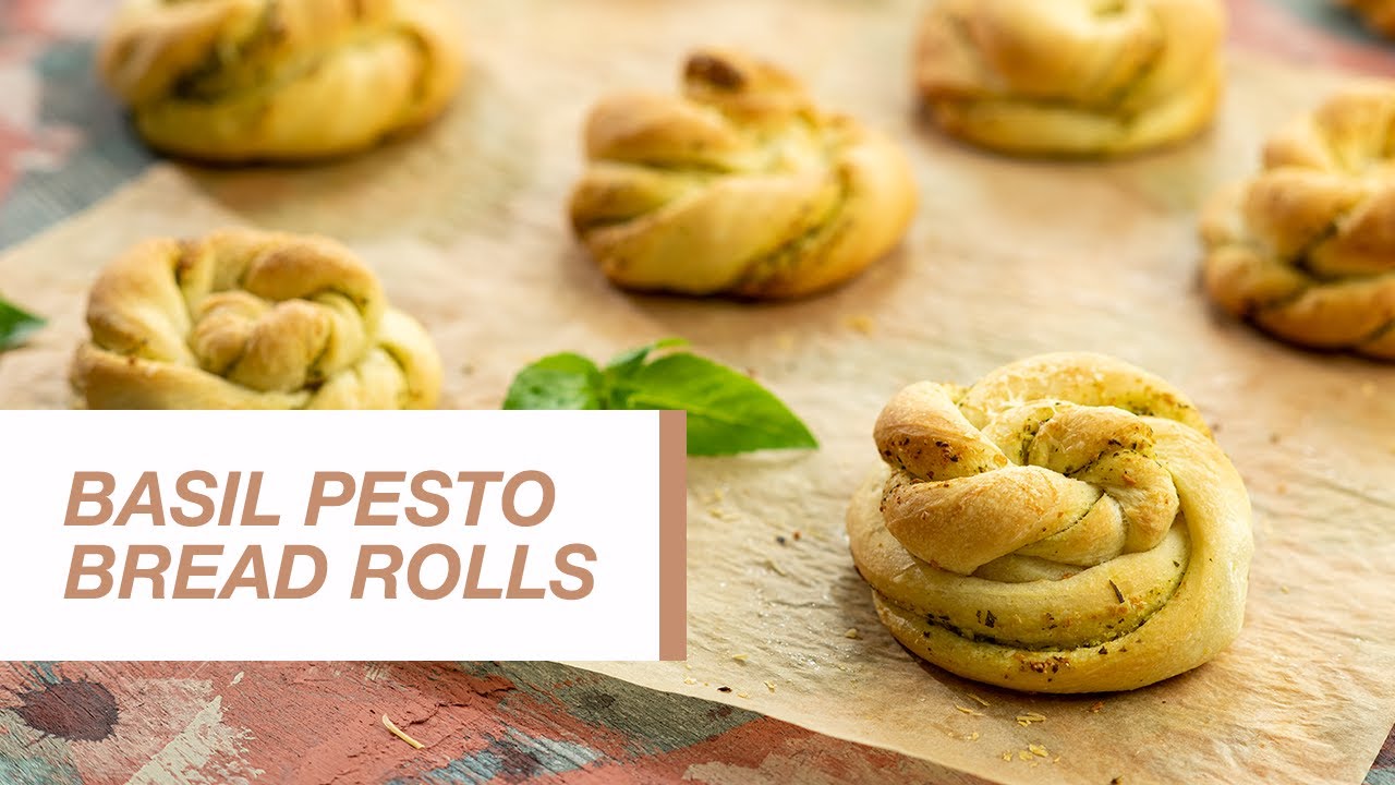 Basil Pesto Bread Rolls Food Channel L Recipes YouTube