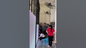 The LED transparent display is undergoing aging testing.#factory #ledfactory #display