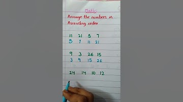 Arrange the numbers in Ascending order #shorts #short #youtubeshorts #ytshorts #trending #maths