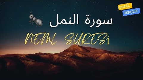 27 NEML SURESİ TAMAMI ENES EL İMADİ ● سورة النمل 🐜 كامله انس العمادي