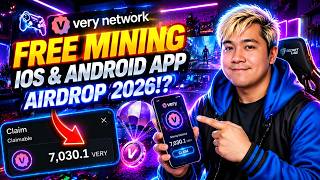 FREE MINING AIRDROP 2026 | Very Nework App Crypto App 2026 Full Guide Tagalog screenshot 1