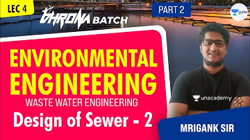 Design of Sewer Part 2 | L:4 | Waste Water Engg. | Environmental Engineering-Part 2