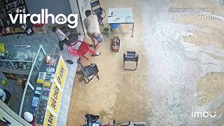 Kid Accidently Moves Dad's Chair Right Before He Sits Down || ViralHog