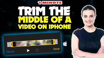 How to trim the middle of a video on iphone | Trim video on ANY iphone 2024