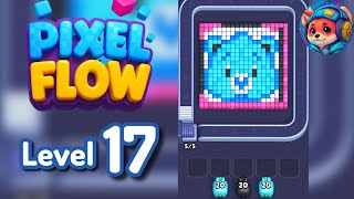 Pixel Flow Level 17 Walkthrough & Solution 🧩✨ 