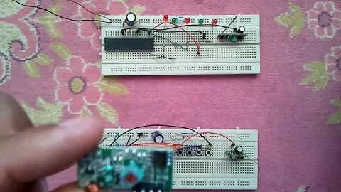 5-Channel 433MHz RF remote control transmitter/receiver using PIC18F4550