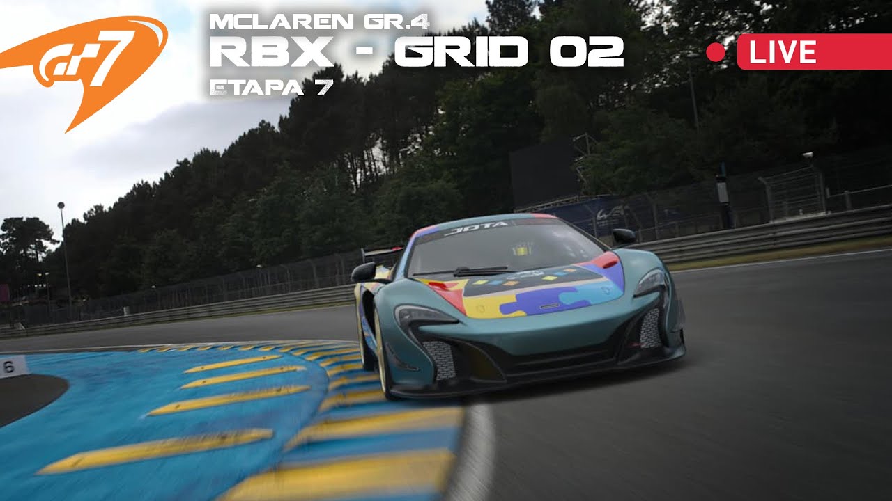 RBX McLaren Gr.4 Series 2025 | GRID 02 | Etapa 7 | LIVE GT7