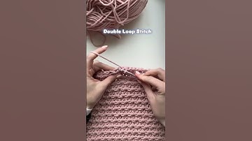 Double Loop Stitch Crochet: #crochet #stitch #pattern #knitting