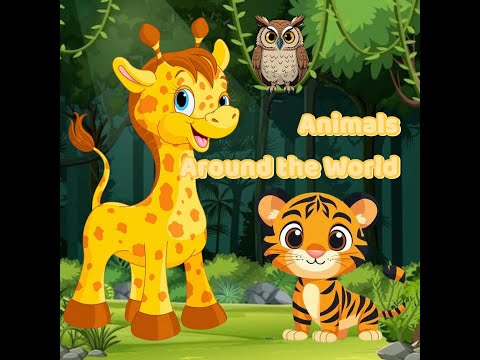 Learn English Animals for Kids 🐯 | Amazing World Kids