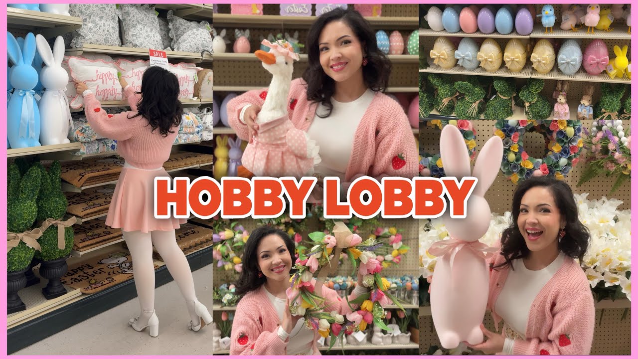 Primavera 2026 🌸 Nueva decoración Primavera/Easter en Hobby Lobby 