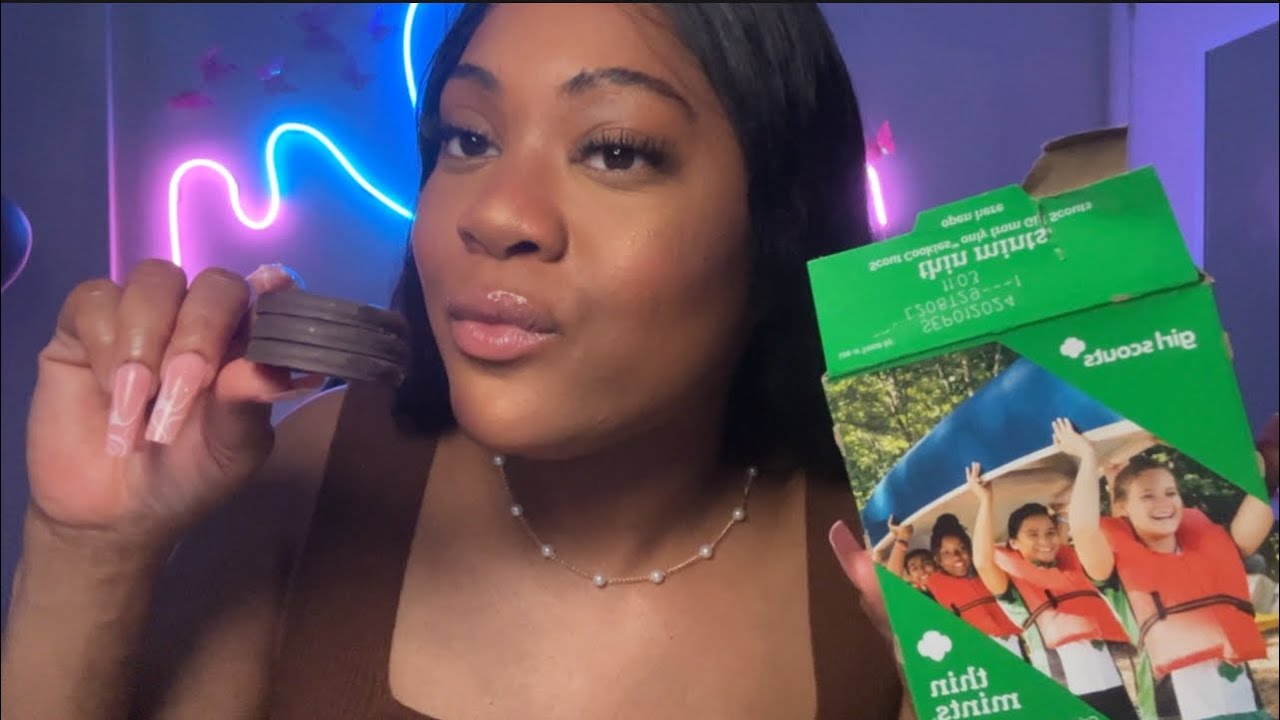ASMR Girl Scout Cookies 🍪 + Clicky Whispers💞