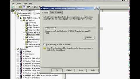 SMS 2003 Configuration - First time configuration for SMS Central Site
