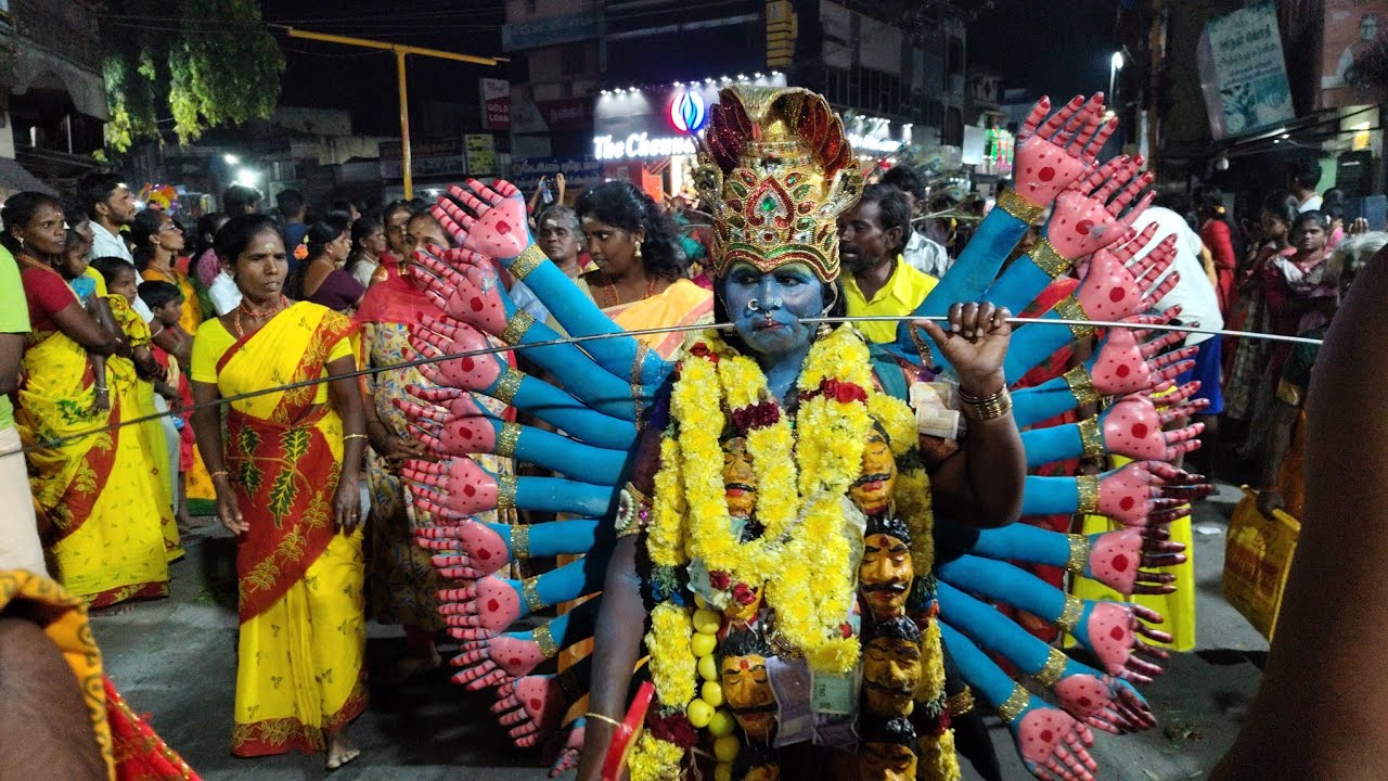 ஆக்ரோஷமான ஆட்டம் மாசி குண்டம் திருவிழா திருச்செங்கோடு அருள்மிகு சின்ன ஓங்காளியம்மன் திருக்கோயில்