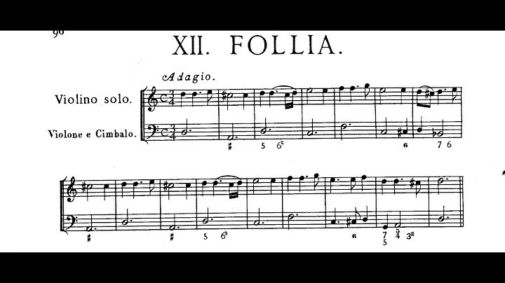 A. Corelli - Violin Sonata in D minor La Follia Op. 5 no. 12 - Score