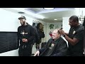 Dmitriy Salita Claressa Shields Promoter in black barbershop LOL! Talks sparring Floyd Mayweather