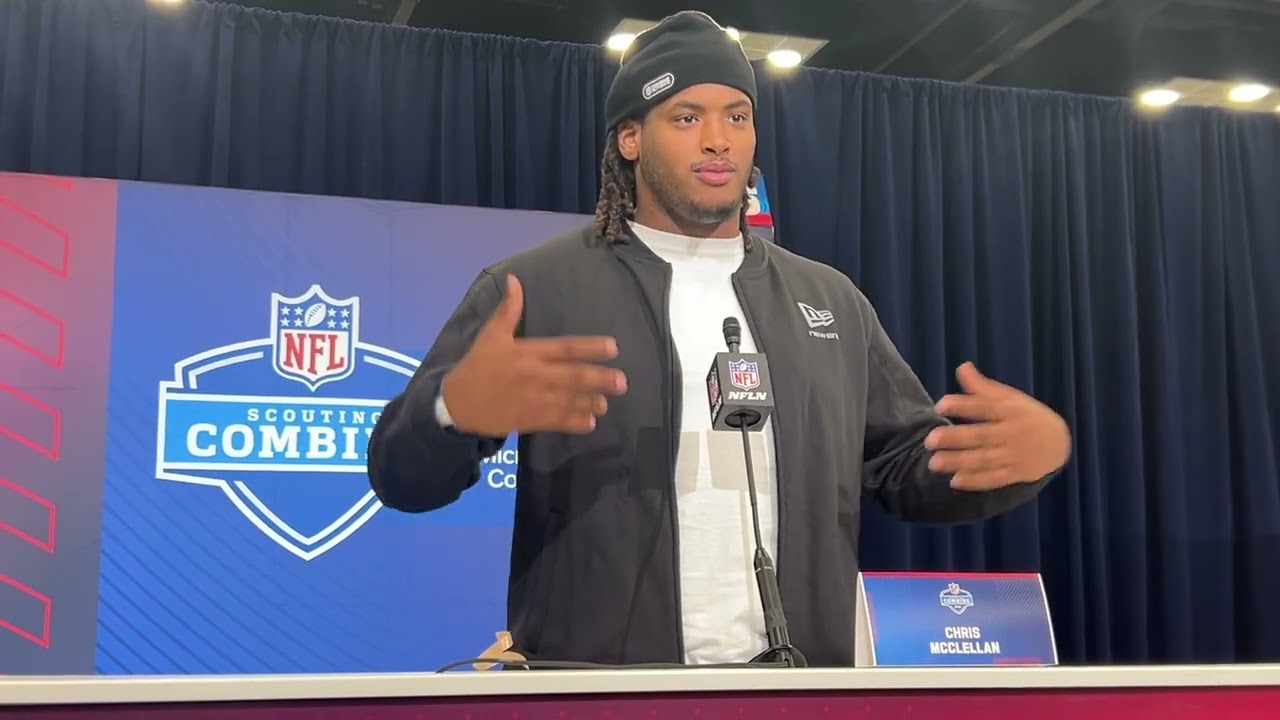 Защитник команды «Миссури» Крис Макклеллан выступил на преддрафтовом просмотре НФЛ 2026 года.
