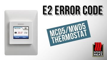 How to fix E2 error code on SPEEDHEAT thermostat?