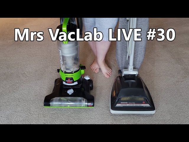 Mrs VacLab LIVE #30 | Older Hoover Versus Newer Bissell - YouTube