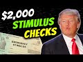 $2,000 Checks! Second Stimulus Check Update: $1,200 Stimulus Bill  | DEADLINE DAY - Dec 18th