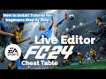 FC 24 Live Editor Cheat Table Installation Guide 🛠️