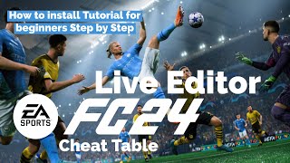 How to install FC 24 Live Editor | Cheat Table 2024 | Tutorial for beginners | Step by Step screenshot 5