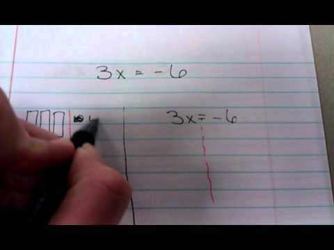 solving for x with algebra tiles