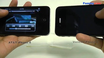 Verizon and AT&T iPhone 4 Data Speed Test in HD CDMA