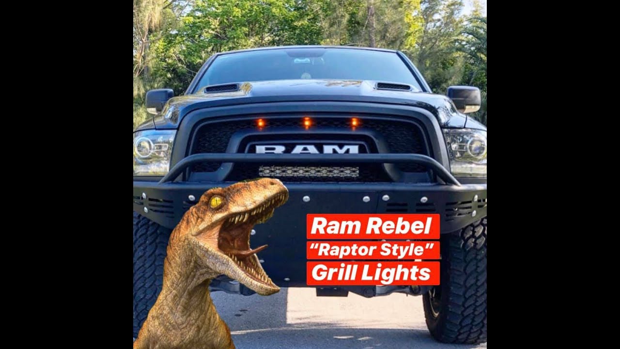 Ram Rebel Grill Lights Raptor Style Marker Lights YouTube
