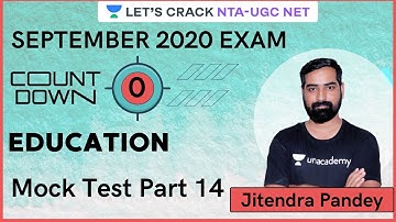 Mock Test part 14 | Education | NTA UGC NET Exam Special Revision | Jitendra Pandey