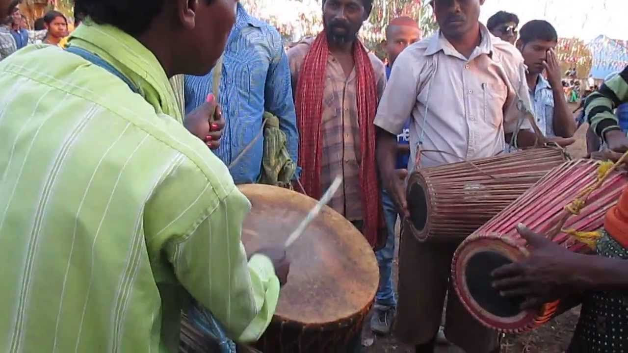 Traditional Adibasi Mage parab at kathabhariamayurbhanjodisha