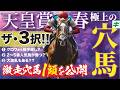 天皇賞春 2026【穴馬/予想】ドラゴンブースト指名に続け！末脚が唸る「☆あの穴馬」の激走を断言！