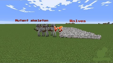 10 Mutant Skeleton vs 1000 wolves