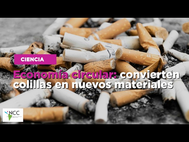 Economía circular: convierten colillas en nuevos materiales