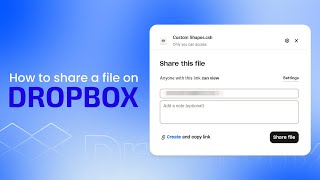 How to share a file on Dropbox