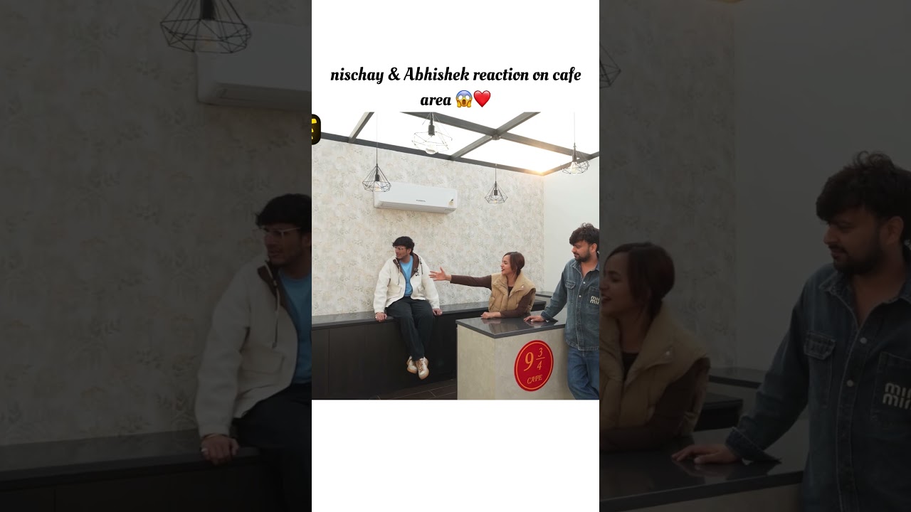 Nischay & Abhishek reaction on cafe area😱❤️