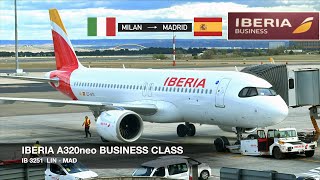 AMAZING CULINARY EXPERIENCE! | IBERIA A320neo BUSINESS CLASS | Milan LIN ✈ Madrid