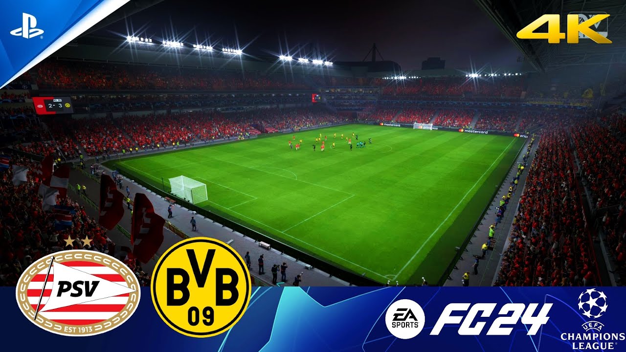 EA FC 24 - PSV vs Borussia Dortmund - UCL Octavos - gameplay ps5 4K ...
