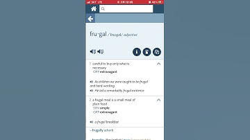 토플어휘: frugal