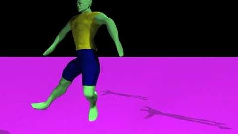 3d Character Modeling  Walking and Running (lightwave)