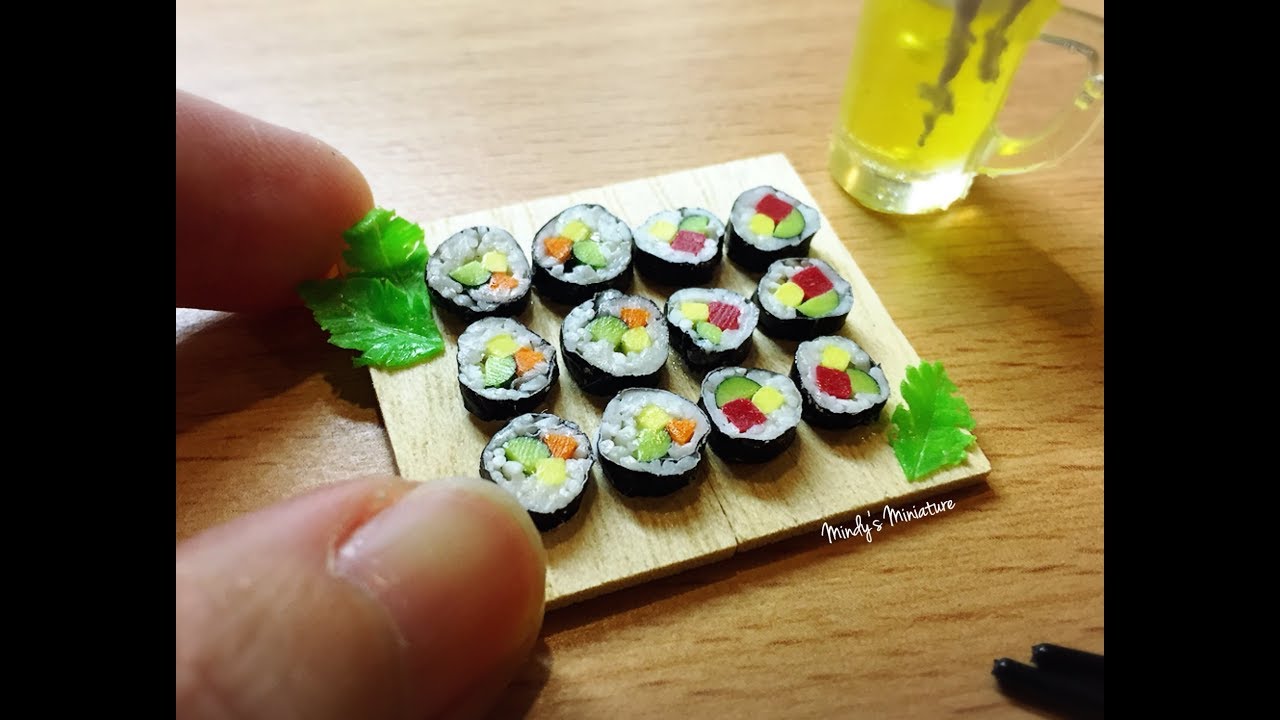 Realistic Resin air Dry Clay Sushi Roll Tutorial By Mindy s Miniature Realistic Resin air Dry Clay Sushi Roll Tutorial By Mindy s Miniature