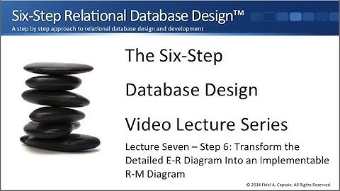 SSRDD Step 6: Transform the detailed E-R diagram into an implementable R-M diagram