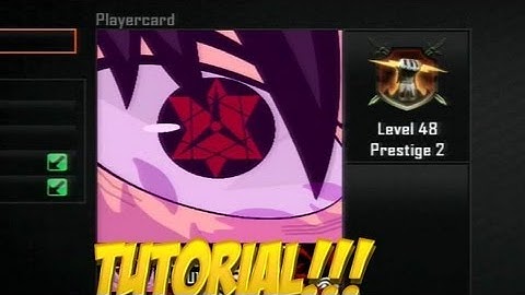 Black Ops 2 : Sasuke Eternal Mangekyou Sharingan Tutorial!