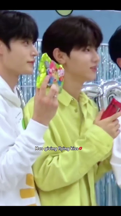 Haobin’s reactions when jiwoong casually said that hao is prettier👀 #zhanghao #sunghanbin #jiwoong