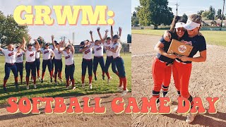 GET READY FOR MY SOFTBALL GAME ft. me;) [GRWM]