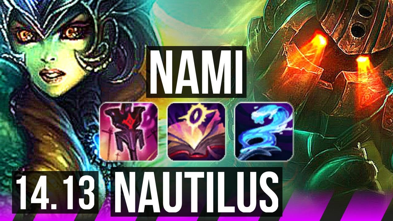 NAMI & Zeri vs NAUTILUS & Brand (SUP) | Rank 7 Nami, 1/2/19 | EUW Challenger | 14.13