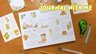 relaxing journal with me: floral and nature theme 🌱🍓 I love how this turned out!! screenshot 2